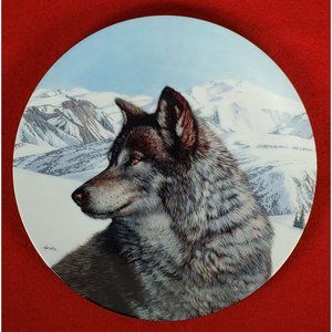 Wild Spirits Collectors Plate "Lone Vanguard" by W.S.George MIB +COA